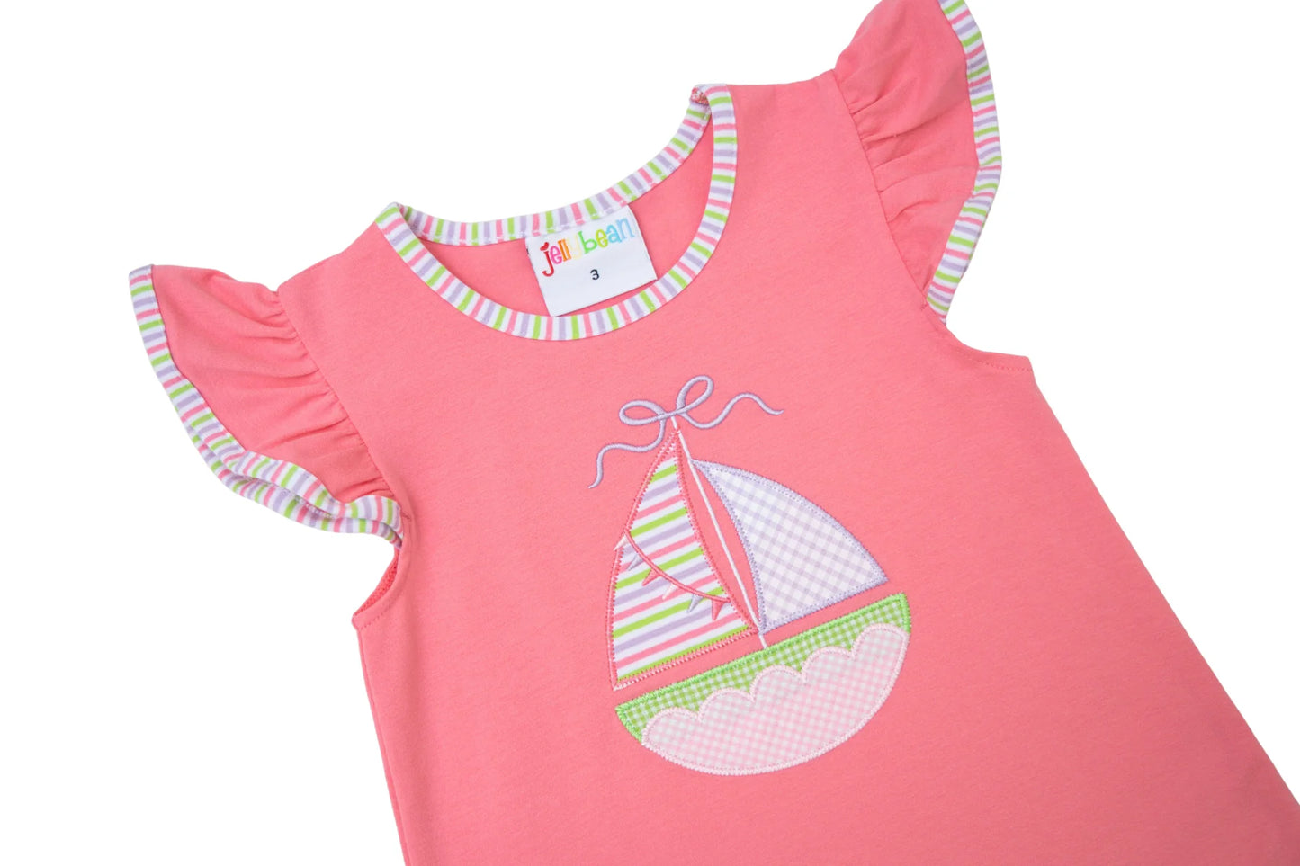 Jellybean Girls Sailin' Away Flutter Short Set
