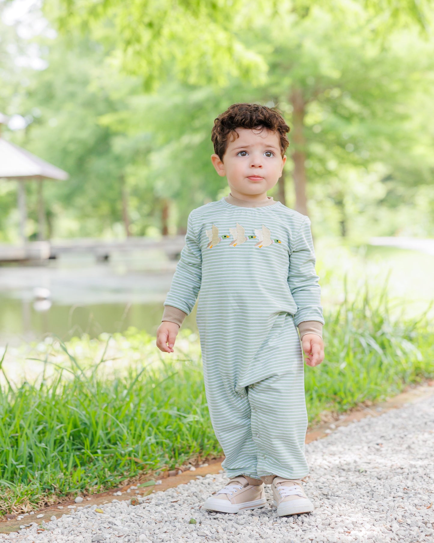Jellybean by Smock Candy Mallard Flight Romper