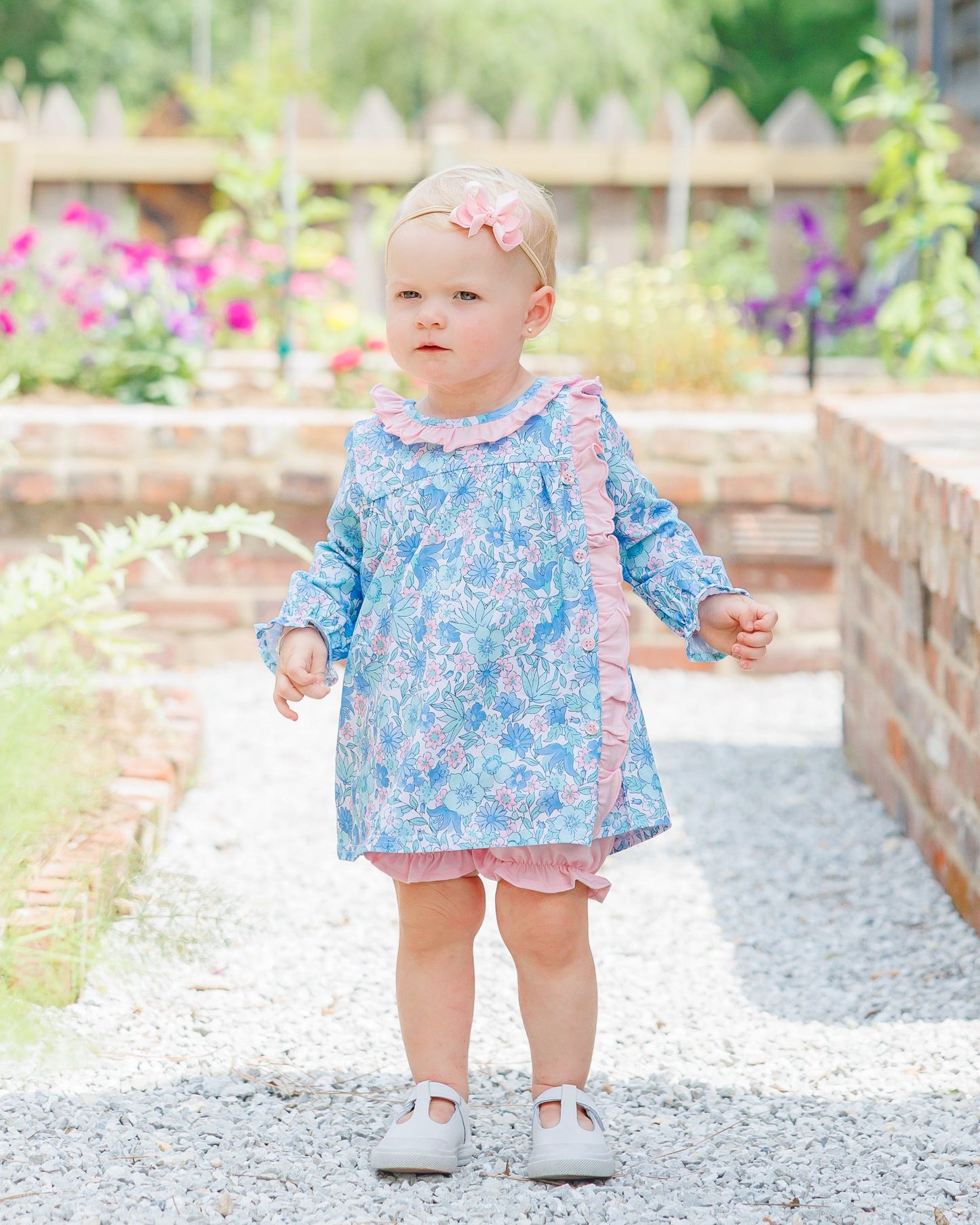 Jellybean by Smock Candy Painted Petals Clara Bloomer Set