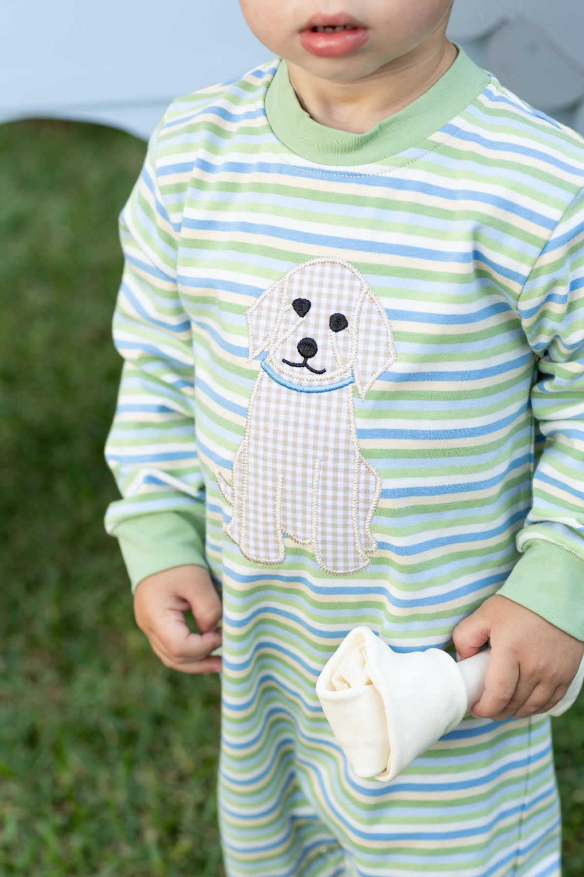 Trotter Street Kids Boys Puppy Romper