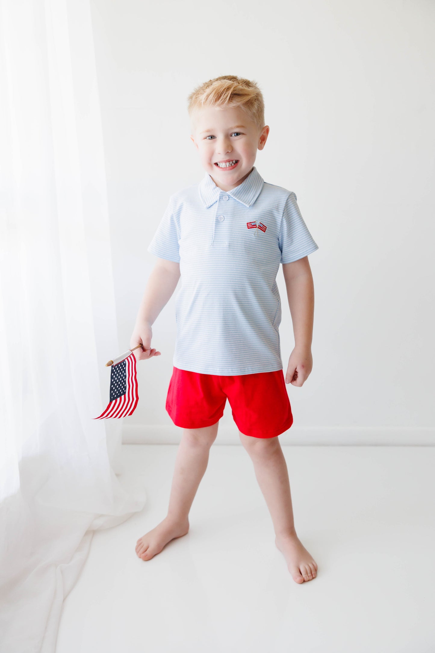 Jellybean by Smock Candy Stars and Stripes Polo