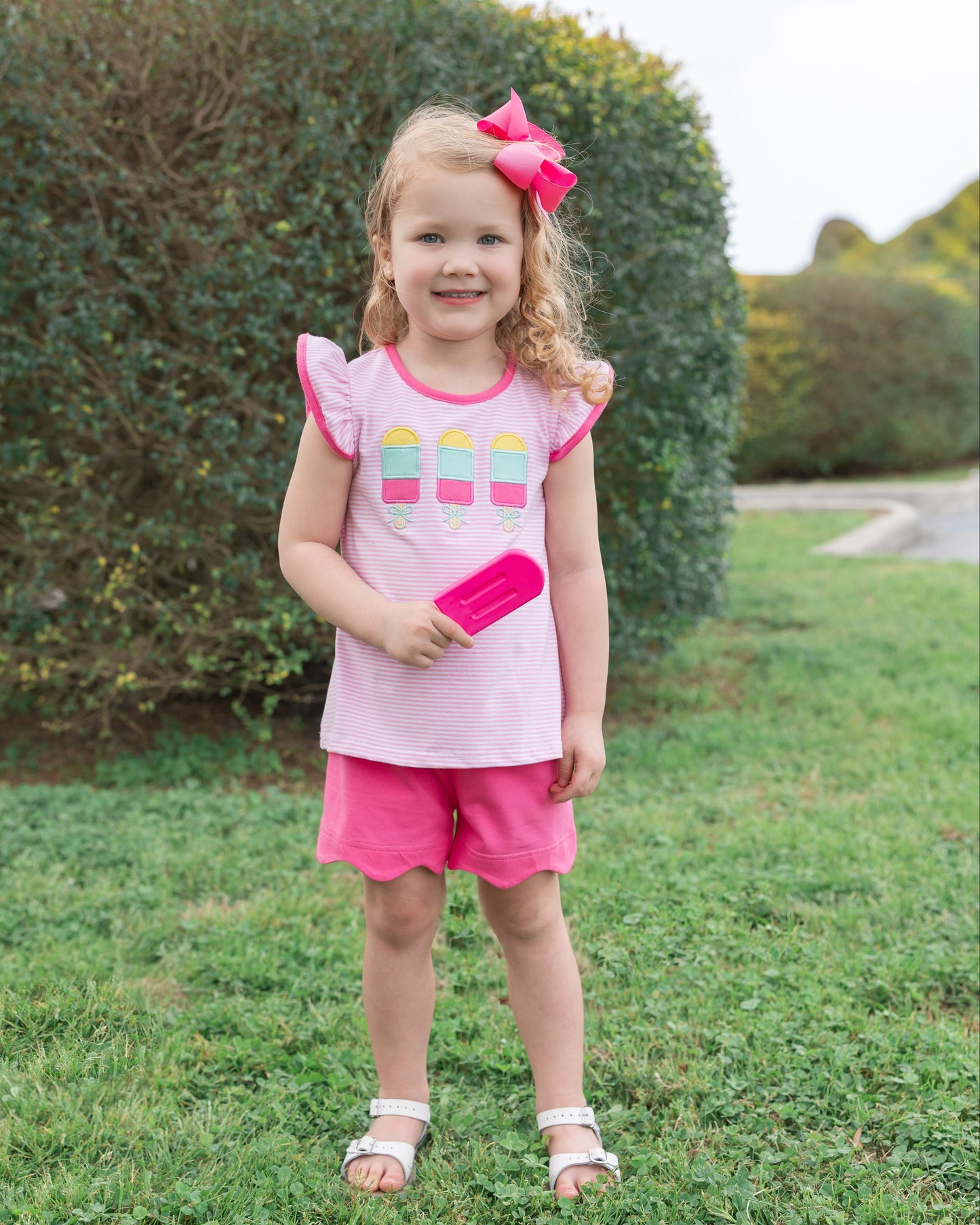 Jellybean Girls Sunshine Pops Scallop Short Set