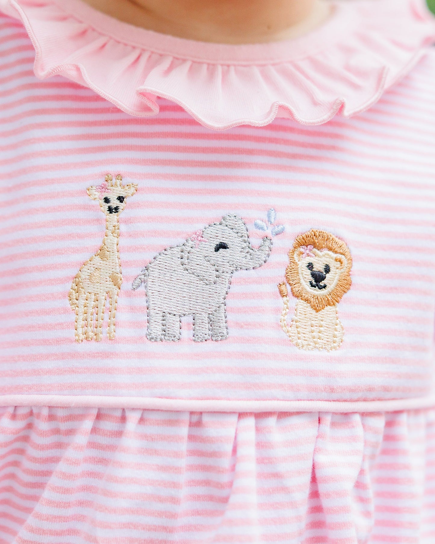 Jellybean by Smock Candy Zoo Crew Ruffle Romper