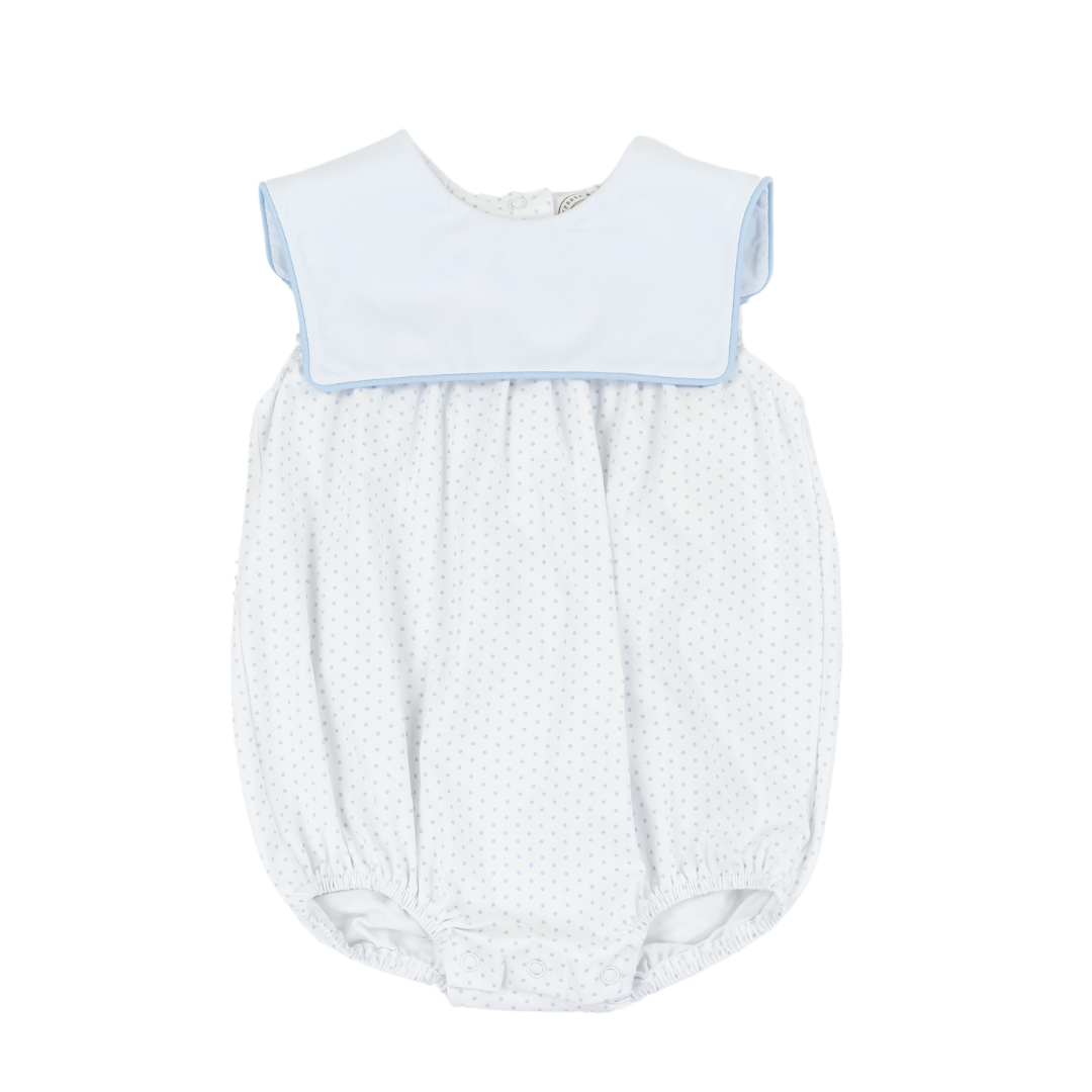 Cypress Row Classic Blue Dot Boy Bib Bubble