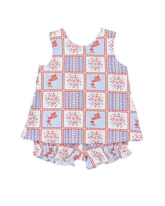 Cypress Row Patriotic Patchwork Cassidy Crossover Set