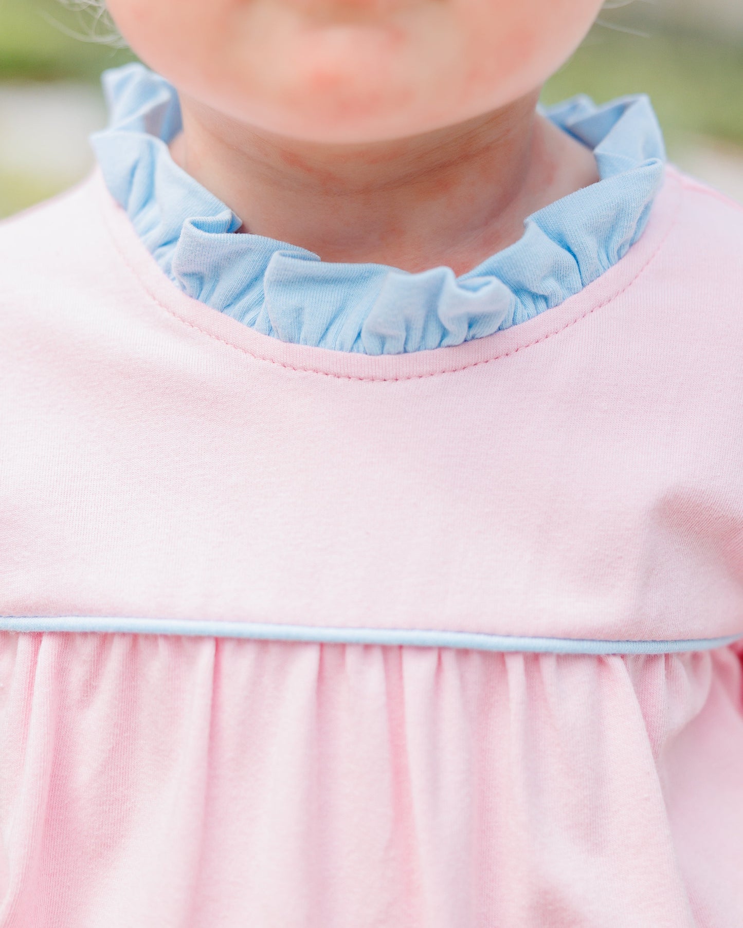 Jellybean by Smock Candy Annie Romper - Light Pink/Light Blue