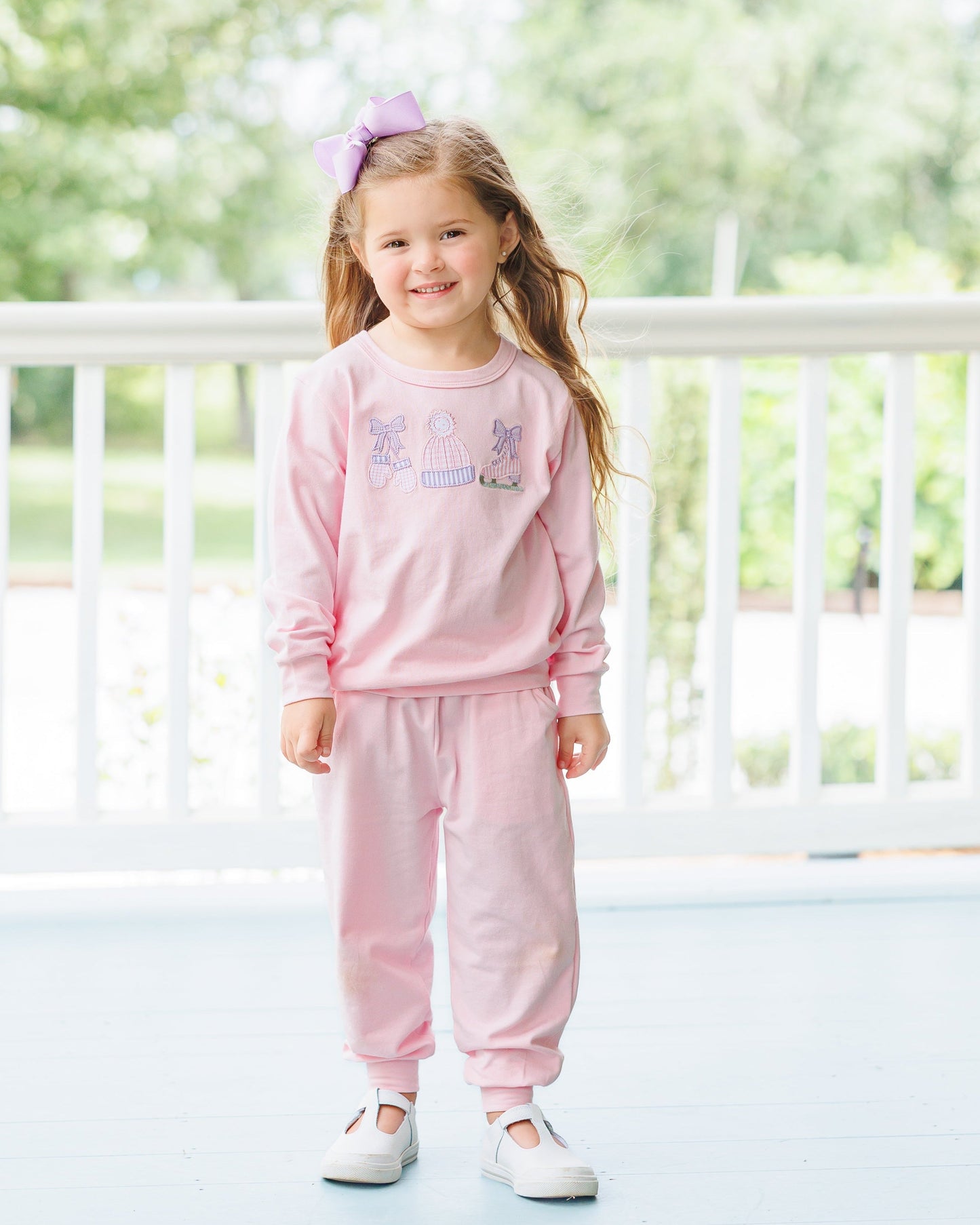 Jellybean by Smock Candy Around the Rink Jogger Set - Light Pink