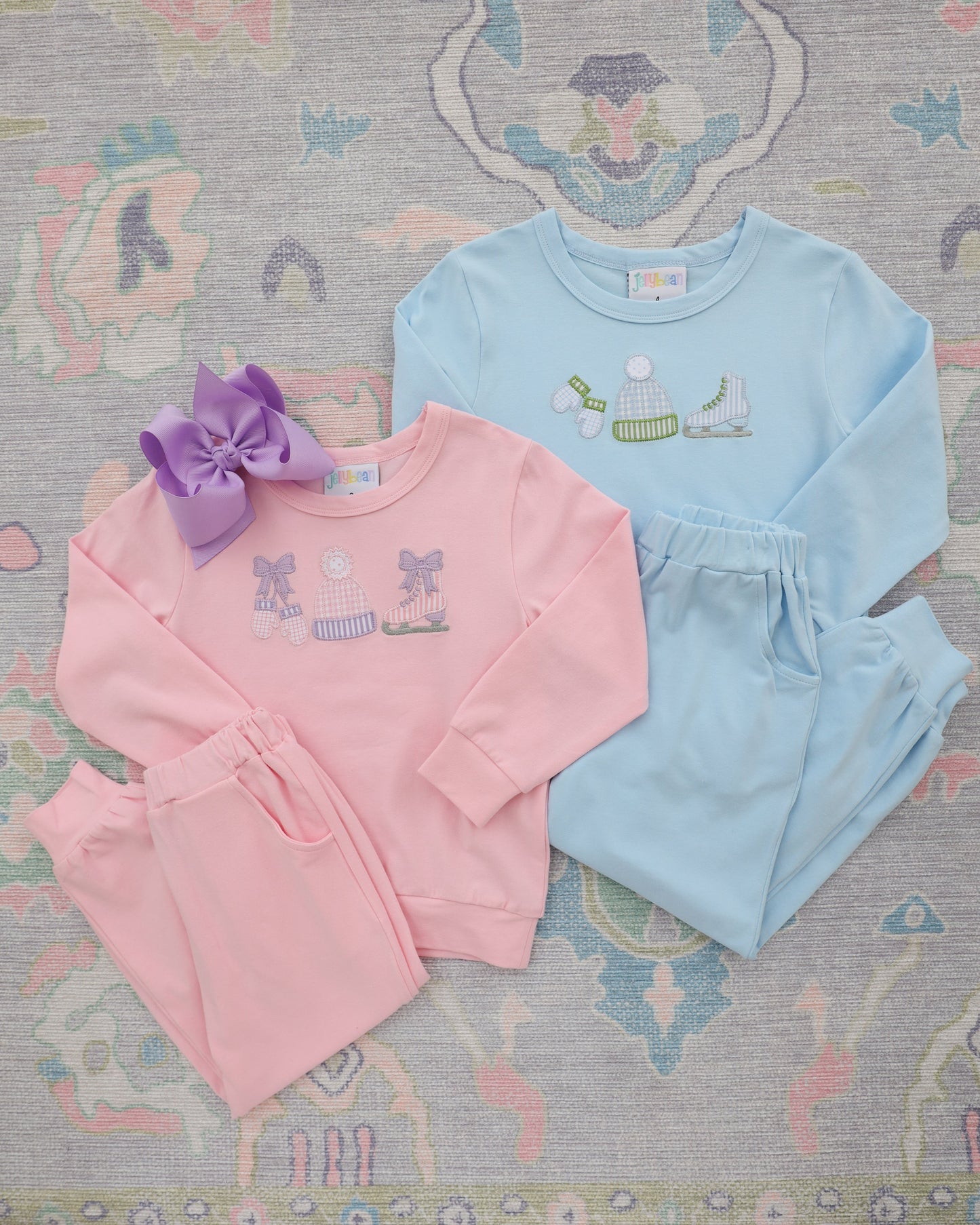 Jellybean by Smock Candy Around the Rink Jogger Set - Light Pink
