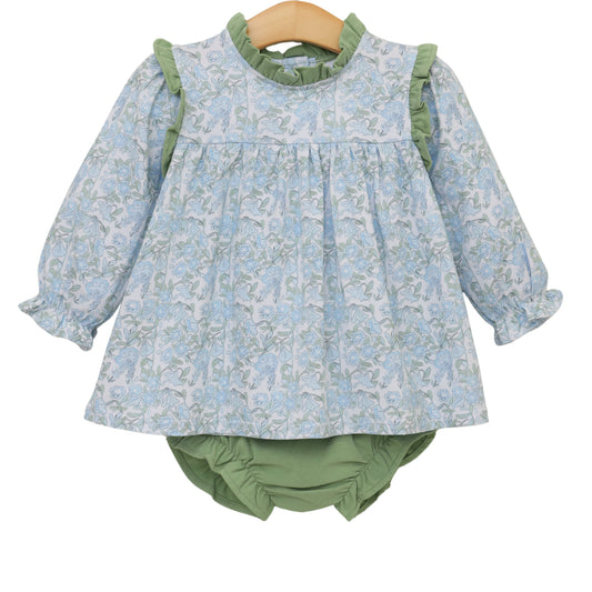 Jellybean by Smock Candy Basin Floral Hallie Diaper Set