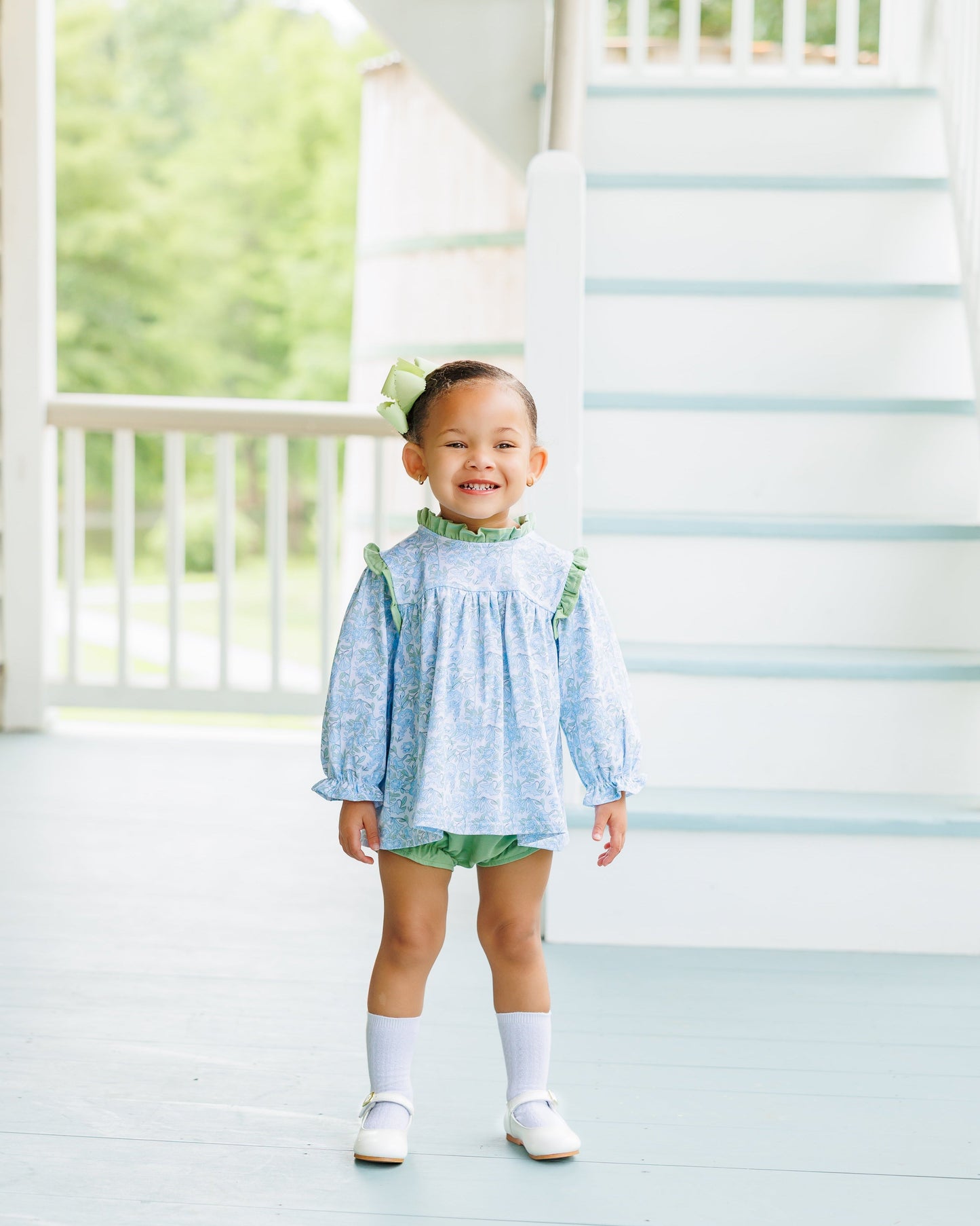 Jellybean by Smock Candy Basin Floral Hallie Diaper Set