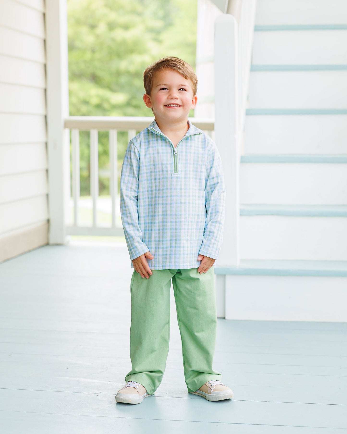 Jellybean by Smock Candy Basin Plaid Evan Pullover Pants Set