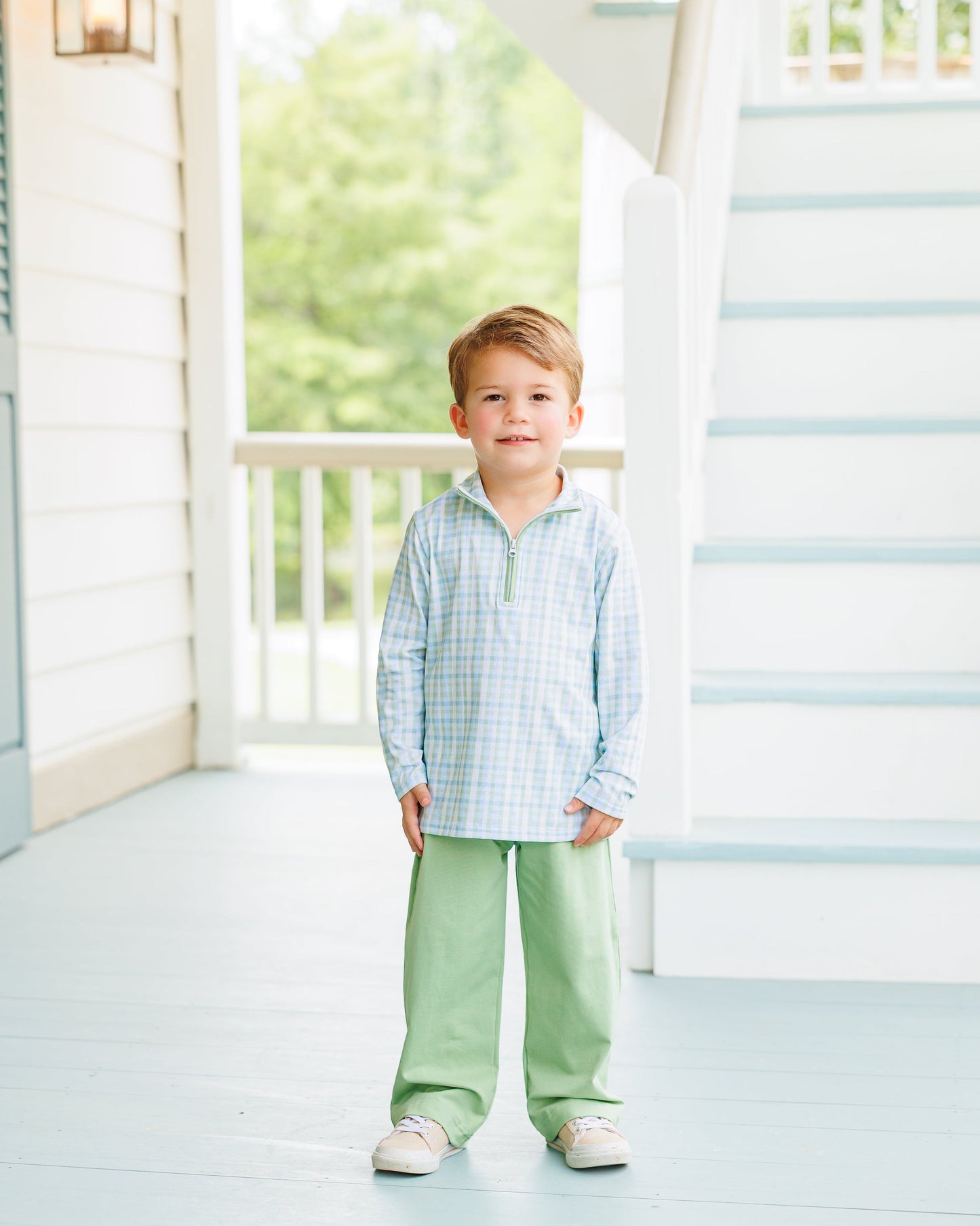 Jellybean by Smock Candy Basin Plaid Evan Pullover Pants Set