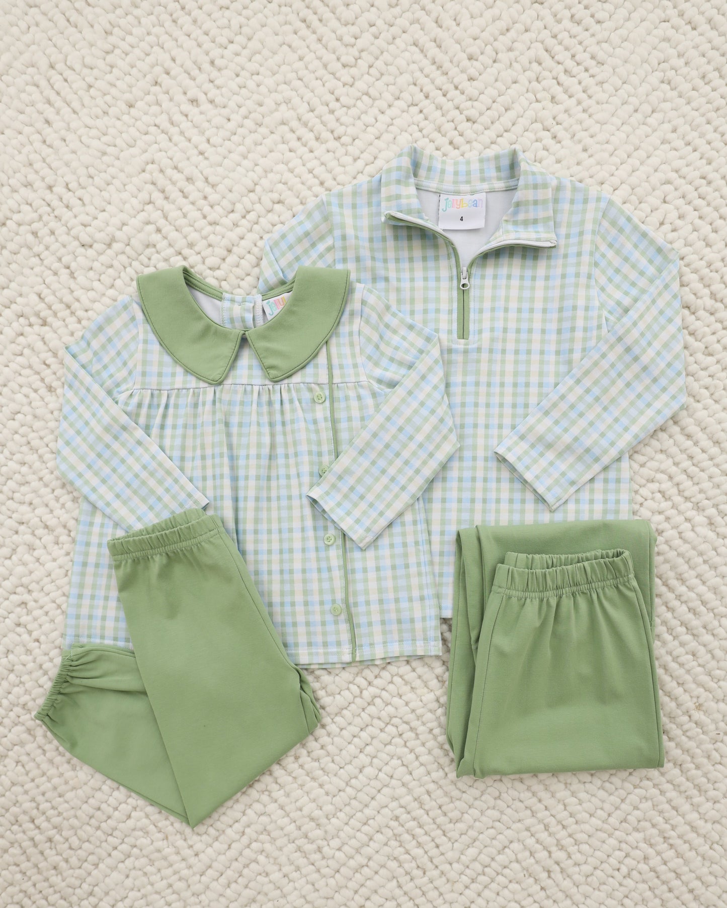 Jellybean by Smock Candy Basin Plaid Evan Pullover Pants Set