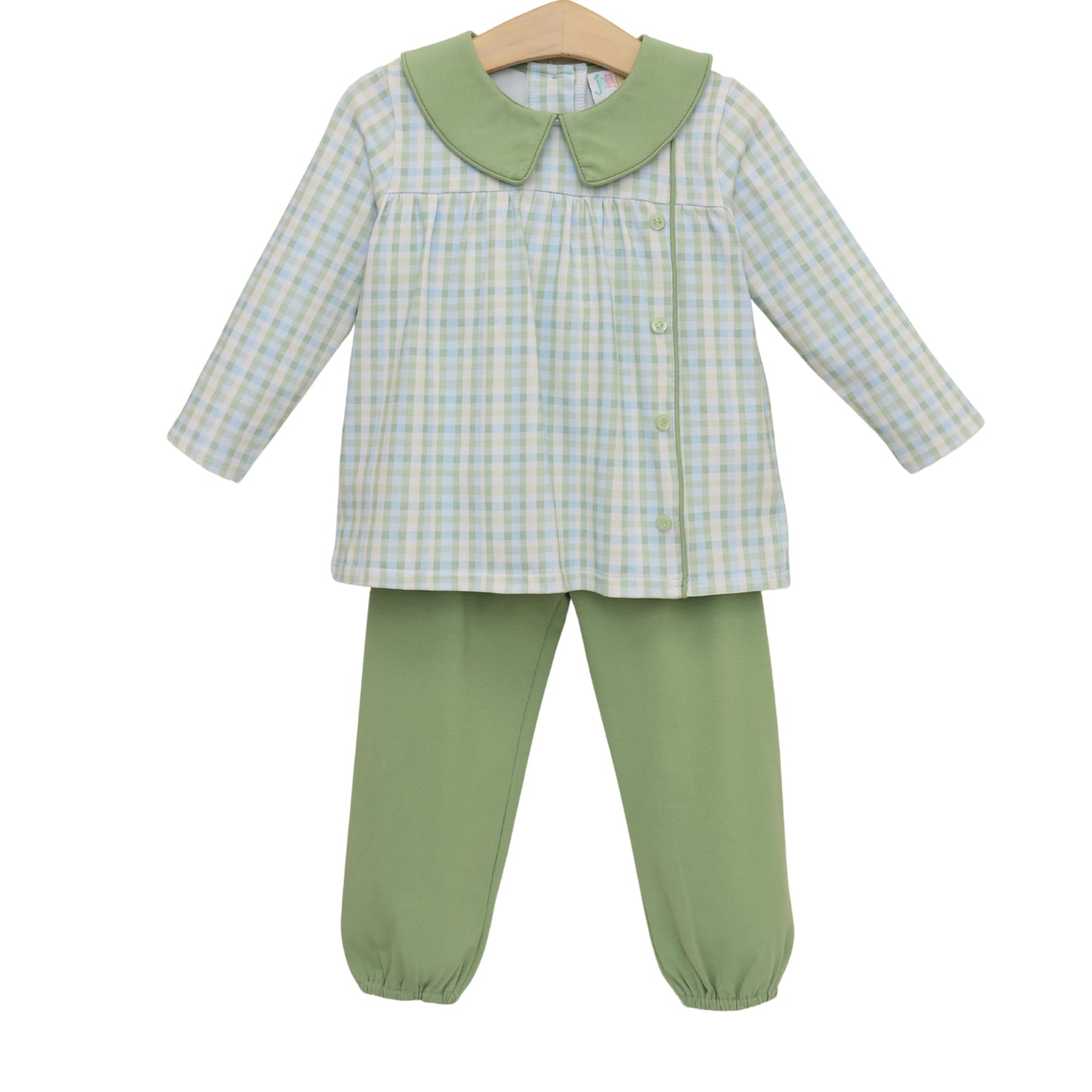 Jellybean by Smock Candy Basin Plaid Liam Bloomer Pants Set
