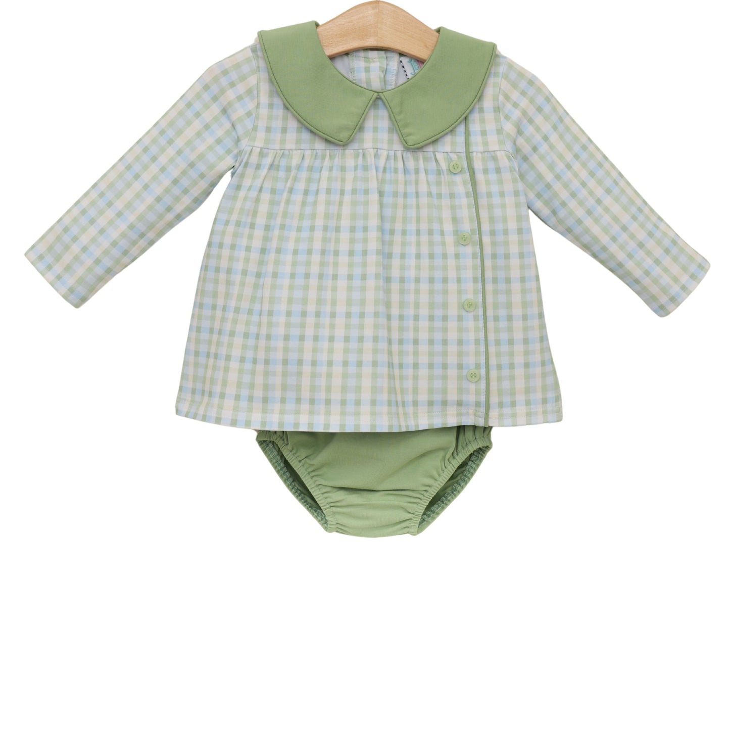 Jellybean by Smock Candy Basin Plaid Liam Diaper Set