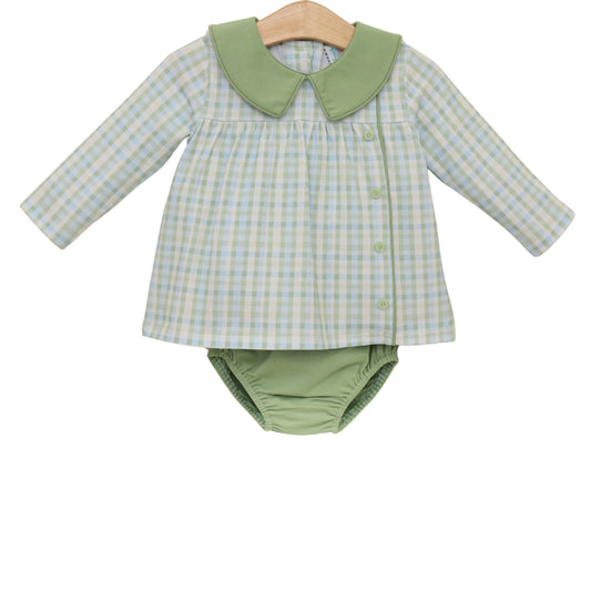 Jellybean by Smock Candy Basin Plaid Liam Diaper Set