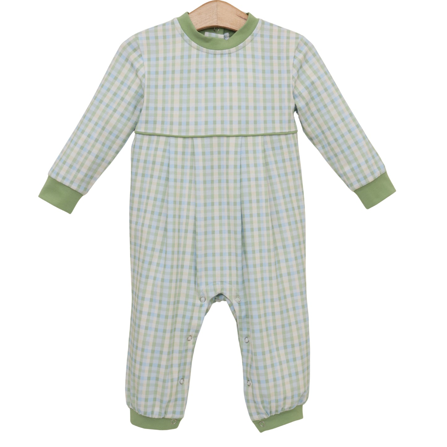 Jellybean by Smock Candy Basin Plaid Patrick Romper