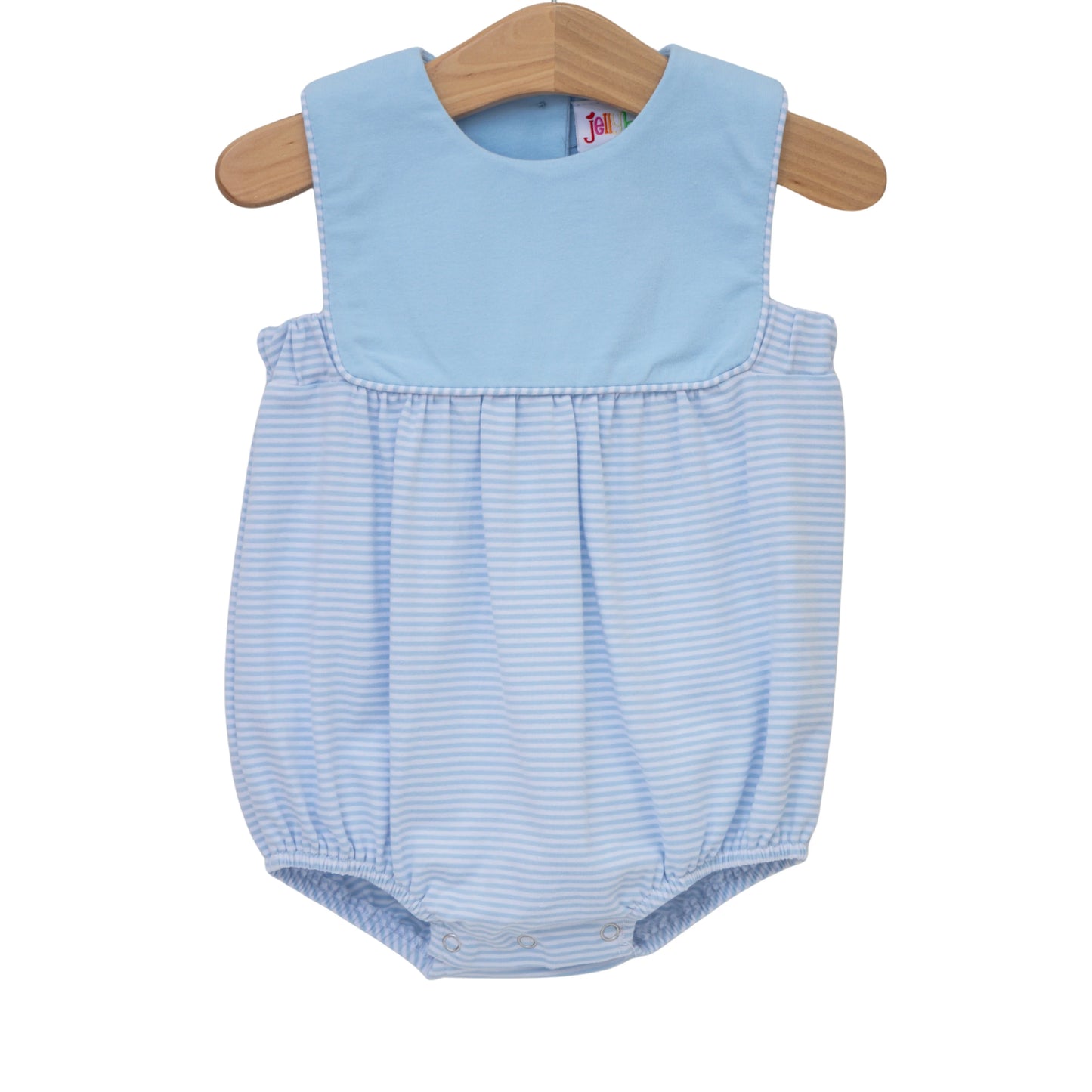 Jellybean by Smock Candy Beau Bubble- Light Blue and Blue Stripe