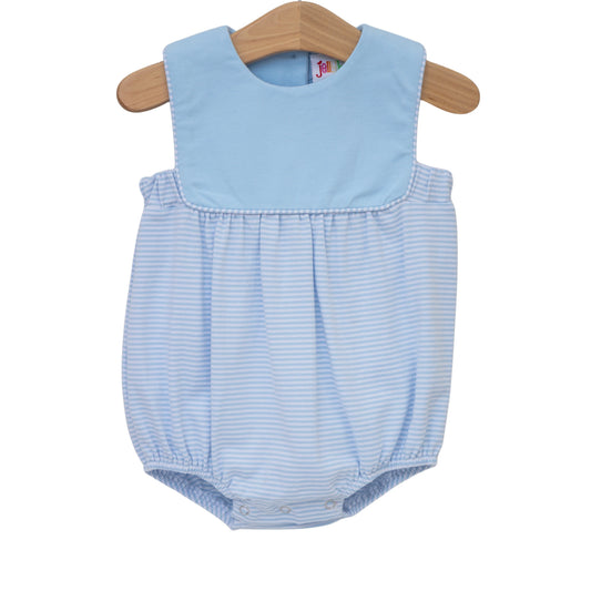Jellybean by Smock Candy Beau Bubble- Light Blue and Blue Stripe