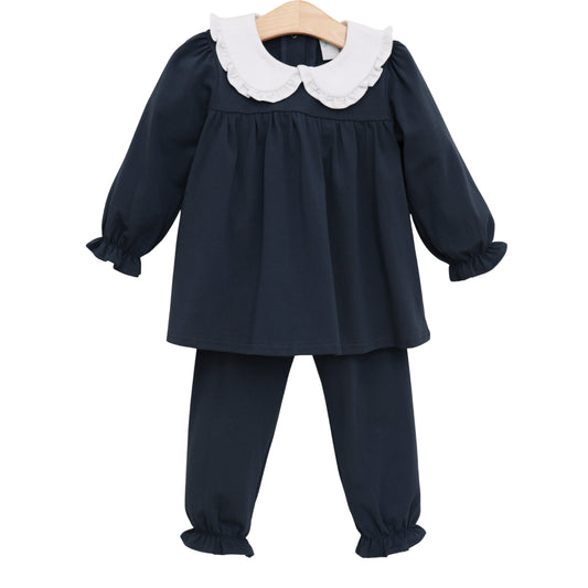 Jellybean by Smock Candy Catherine Bloomer Pants Set-Navy