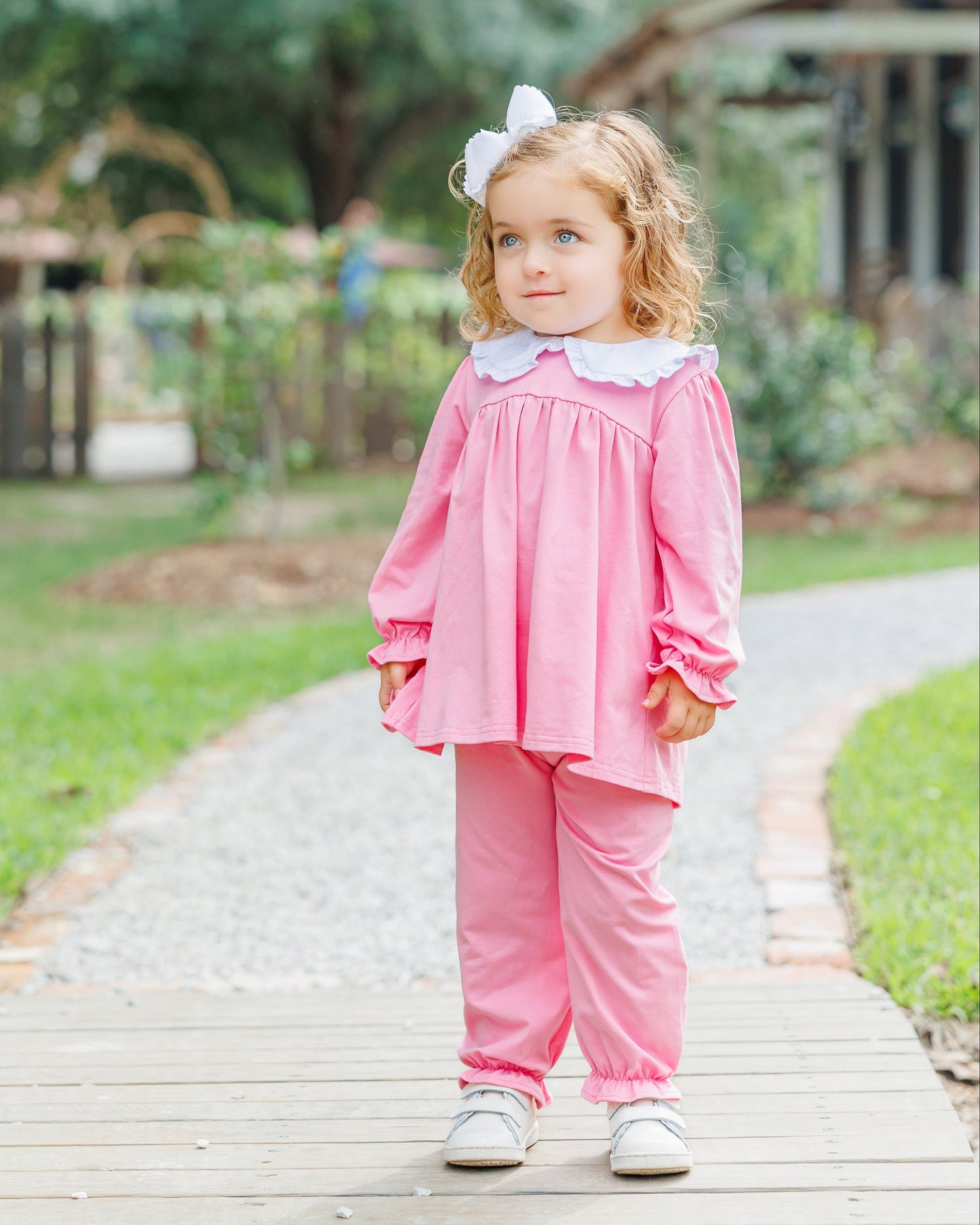 Jellybean by Smock Candy Catherine Bloomer Pants Set - Pink