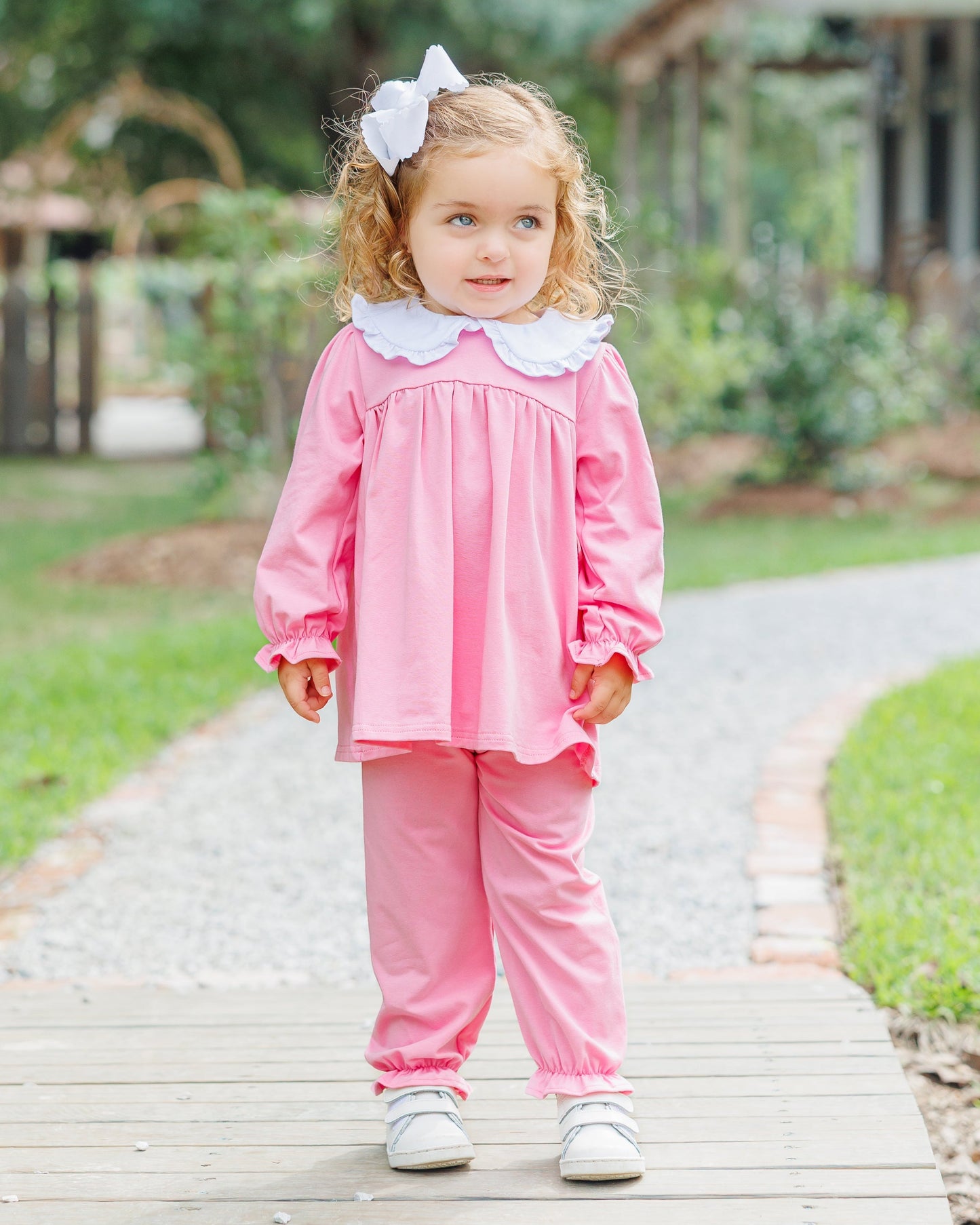 Jellybean by Smock Candy Catherine Bloomer Pants Set - Pink