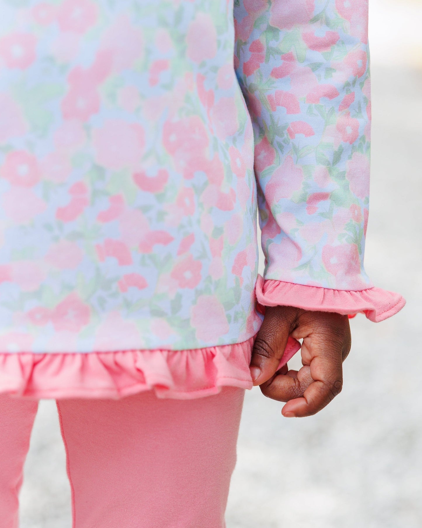Jellybean by Smock Candy Cottage Blooms Elise Ruffle Pullover Set