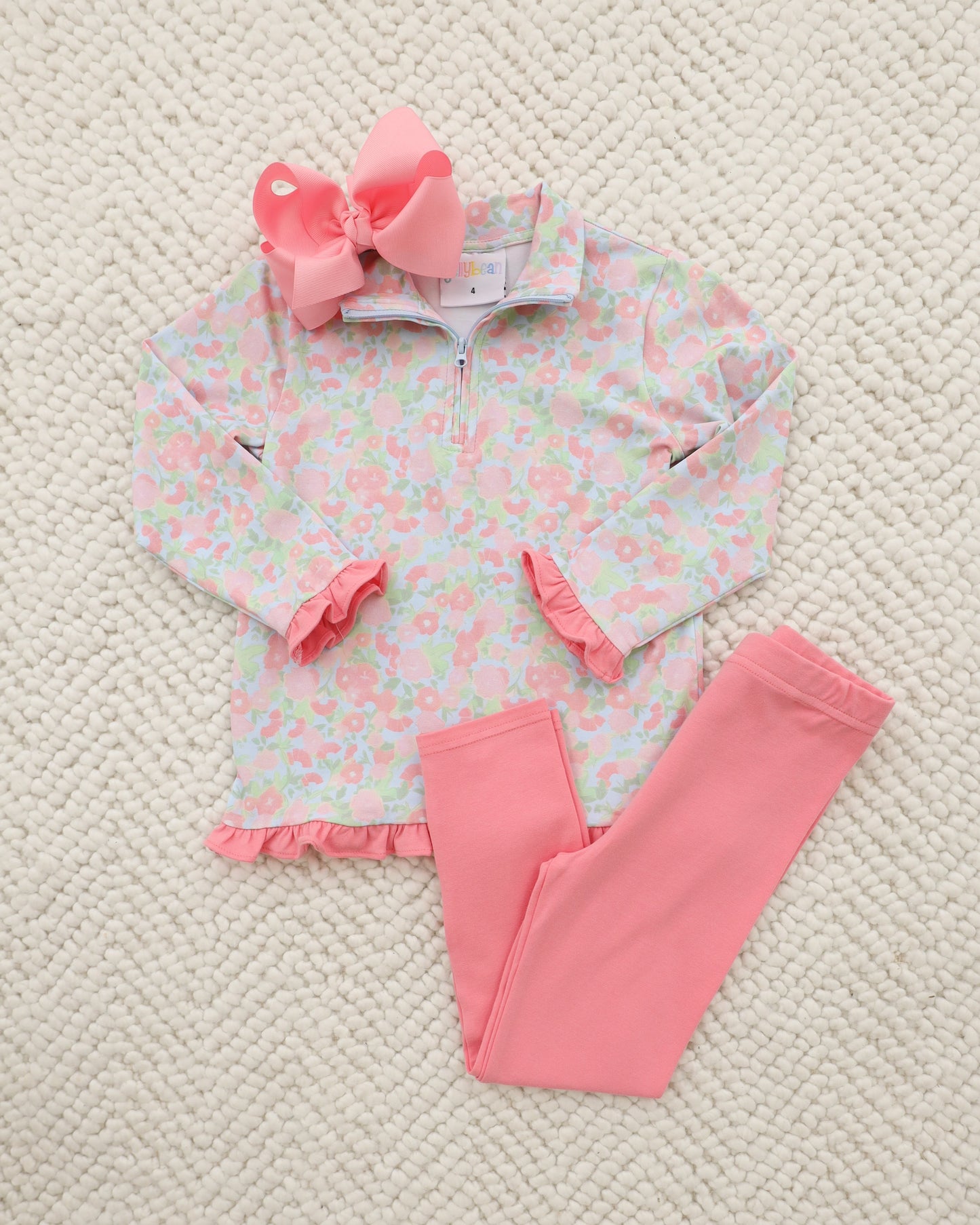 Jellybean by Smock Candy Cottage Blooms Elise Ruffle Pullover Set