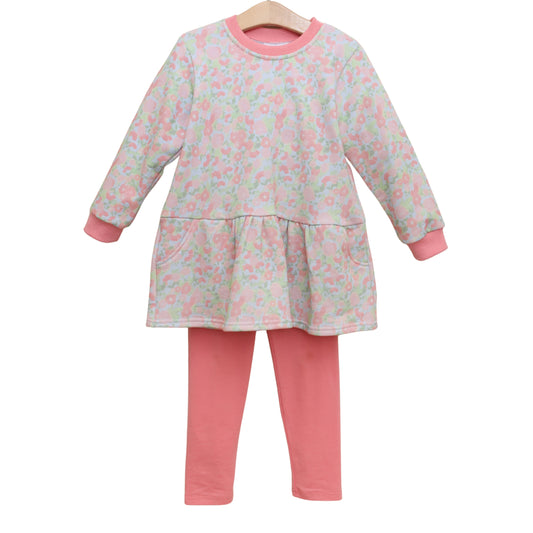 Jellybean by Smock Candy Cottage Blooms French Terry Tunic Set