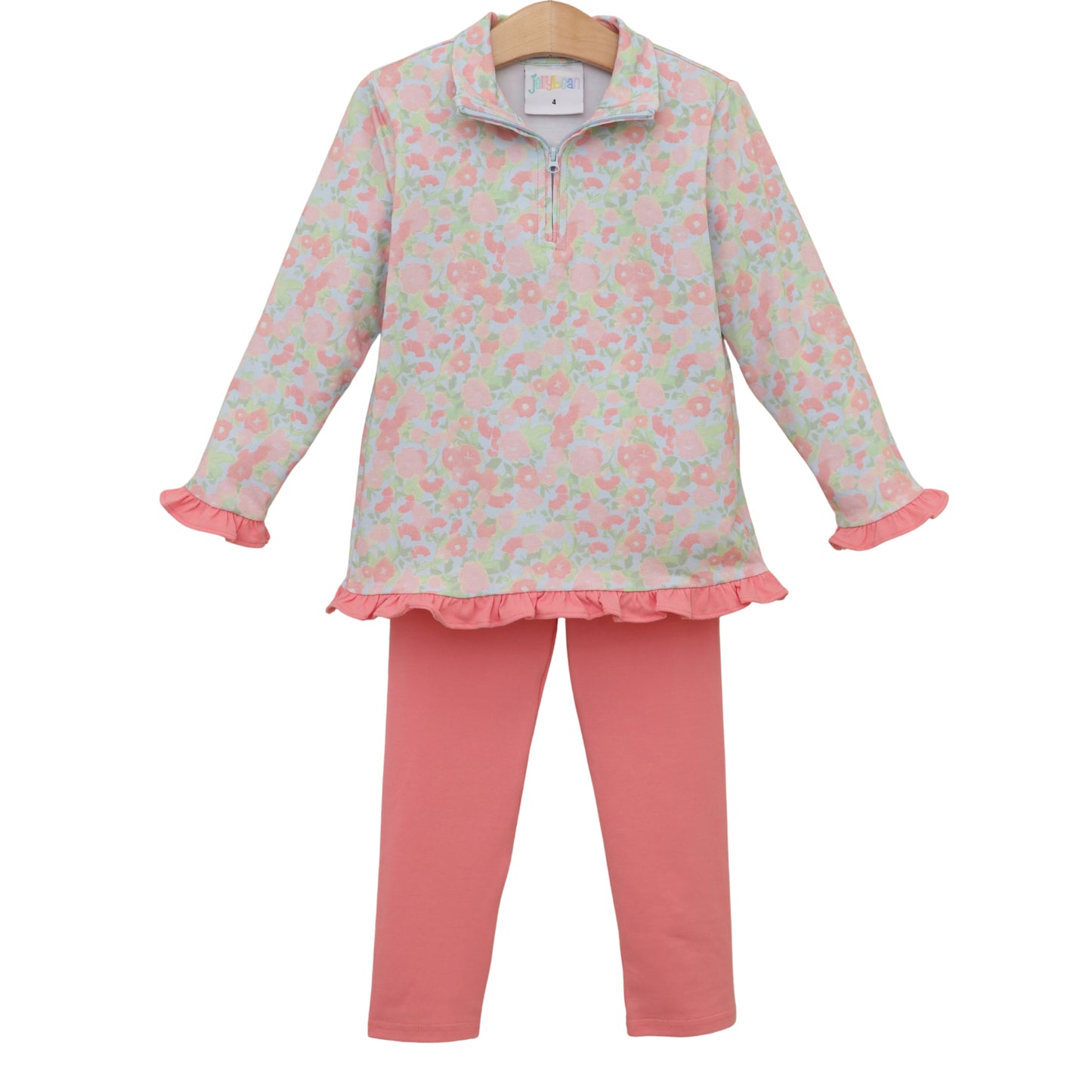 Jellybean by Smock Candy Cottage Blooms Elise Ruffle Pullover Set