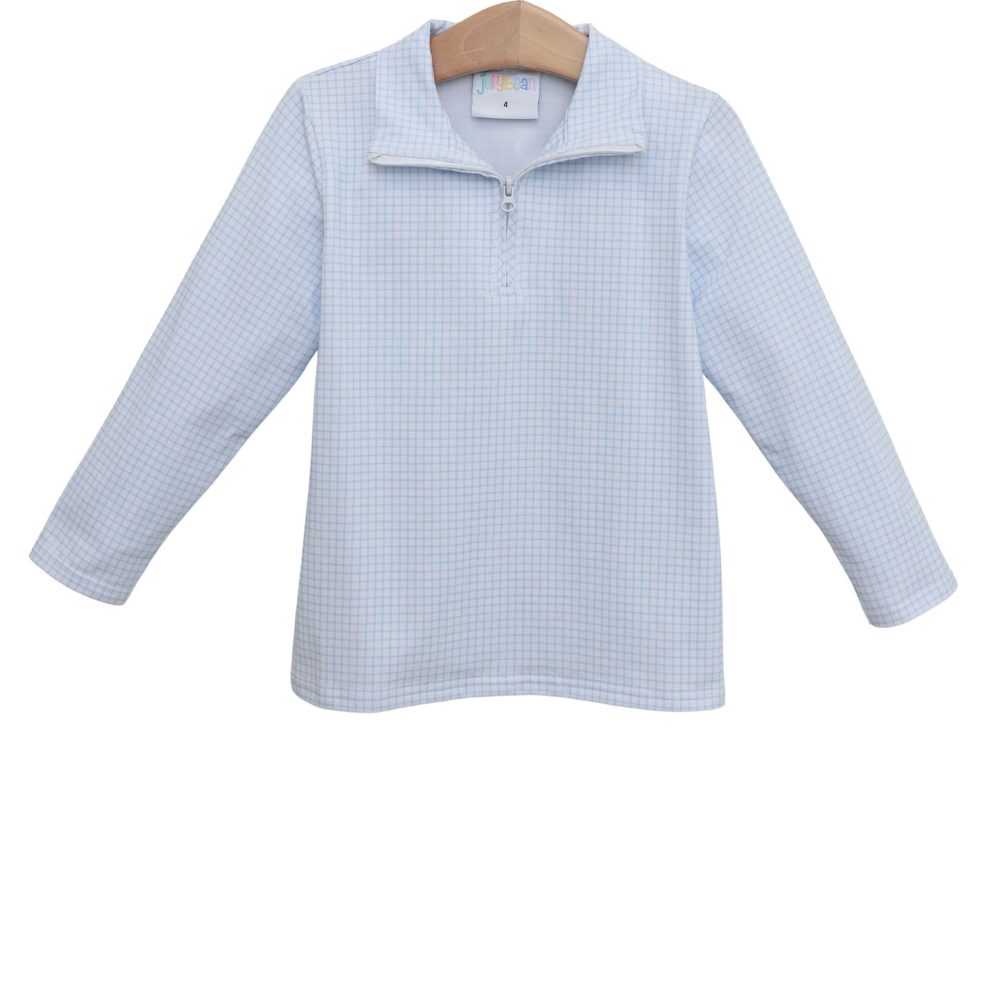 Jellybean by Smock Candy Evan Pullover - Light Blue Windowpane