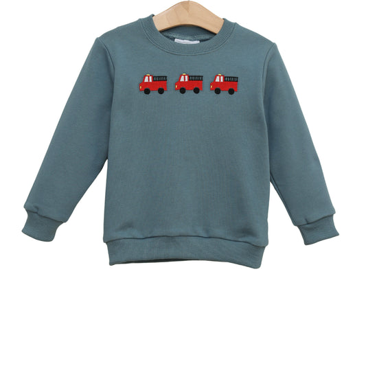 Jellybean by Smock Candy Firetruck Trio French Terry Pullover