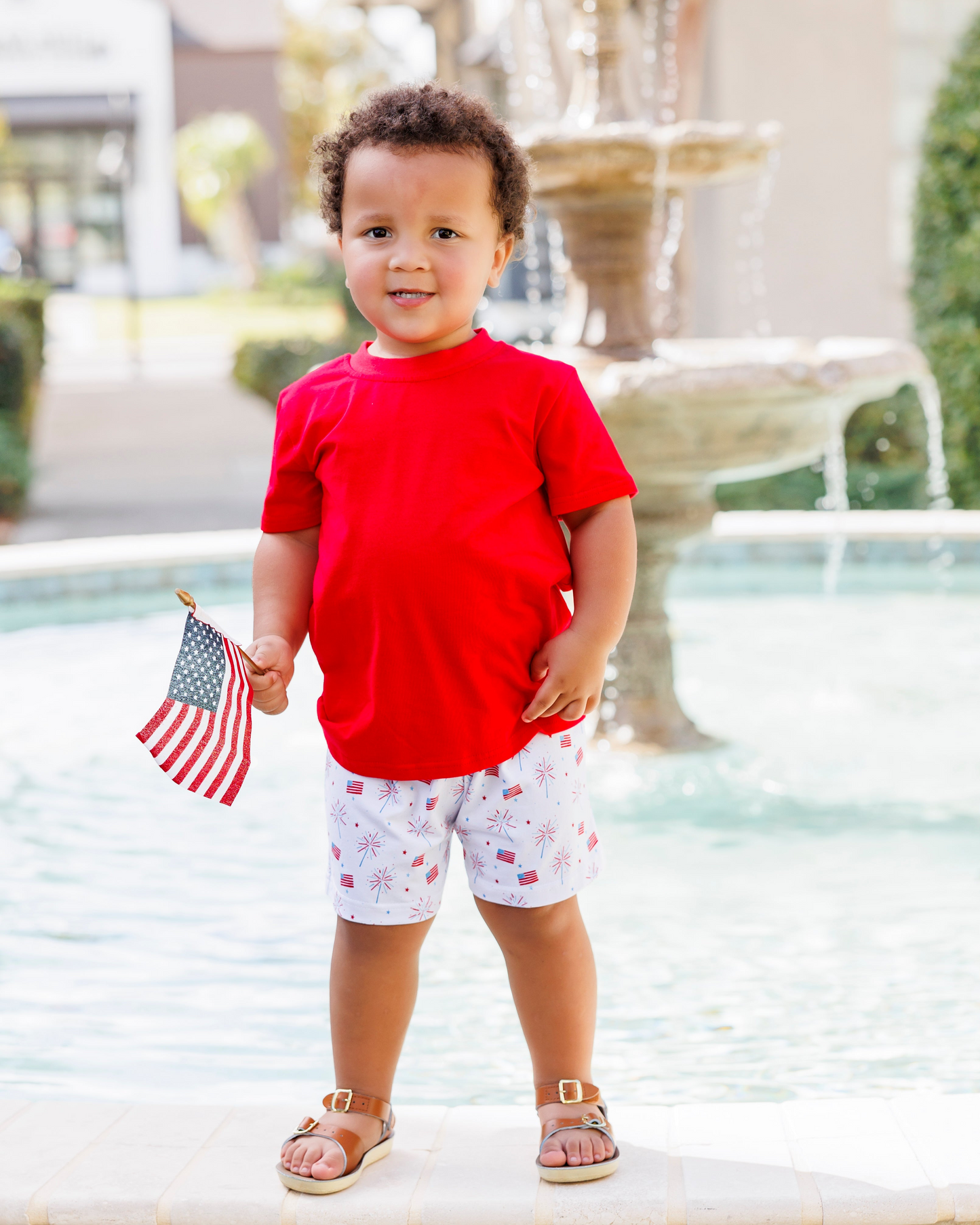 Jellybean by Smock Candy Fireworks and Freedom Drew Short Set