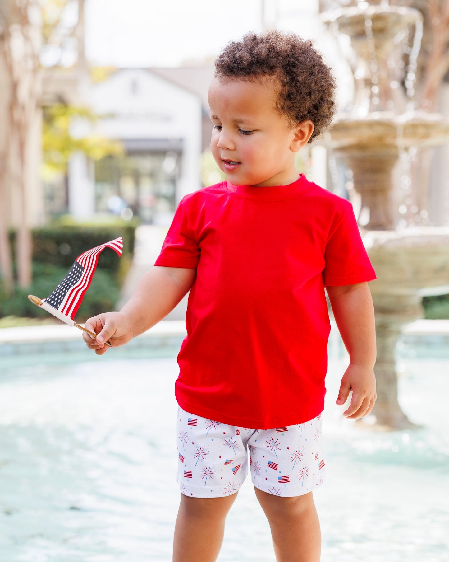 Jellybean by Smock Candy Fireworks and Freedom Drew Short Set