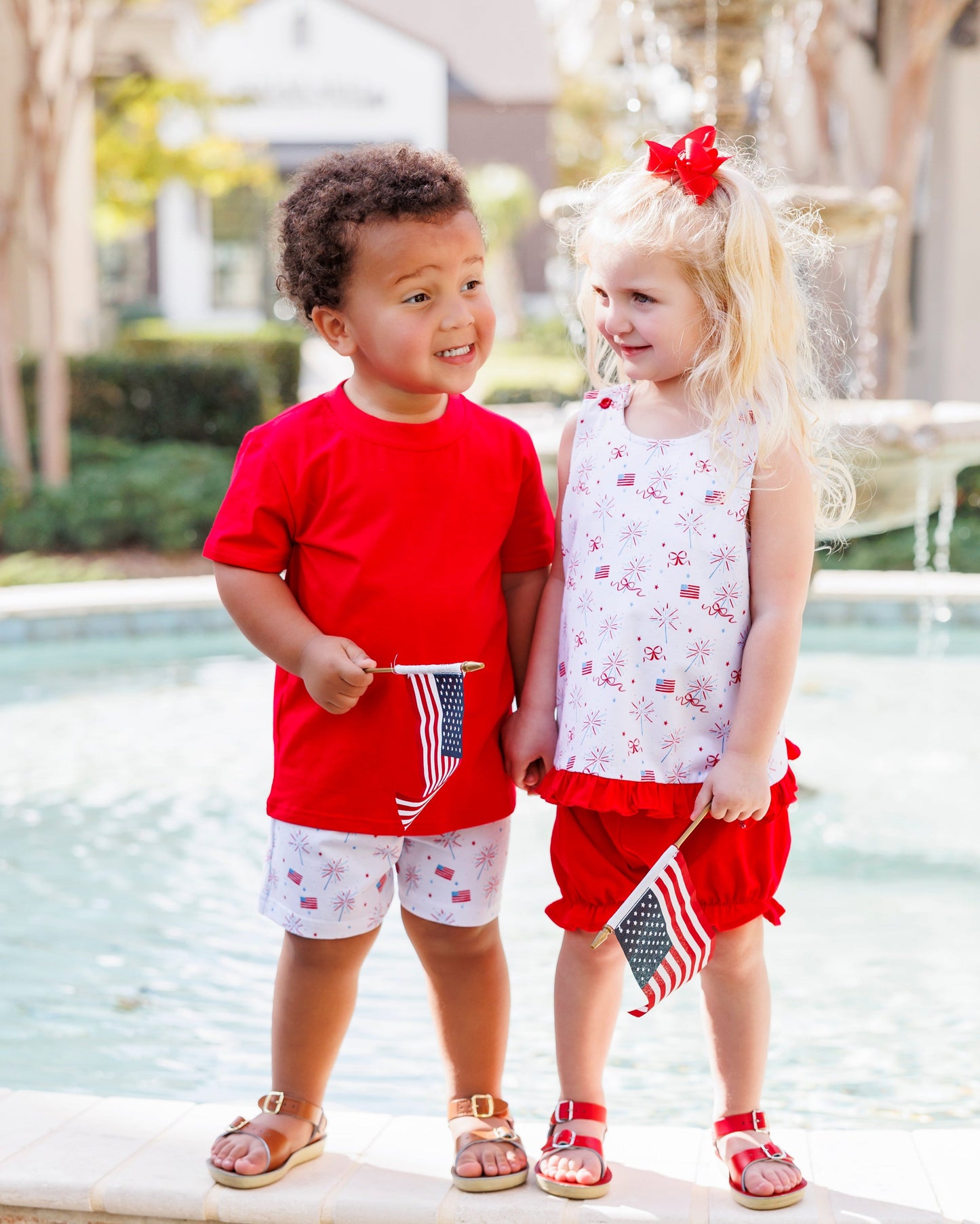 Jellybean by Smock Candy Fireworks and Freedom Drew Short Set