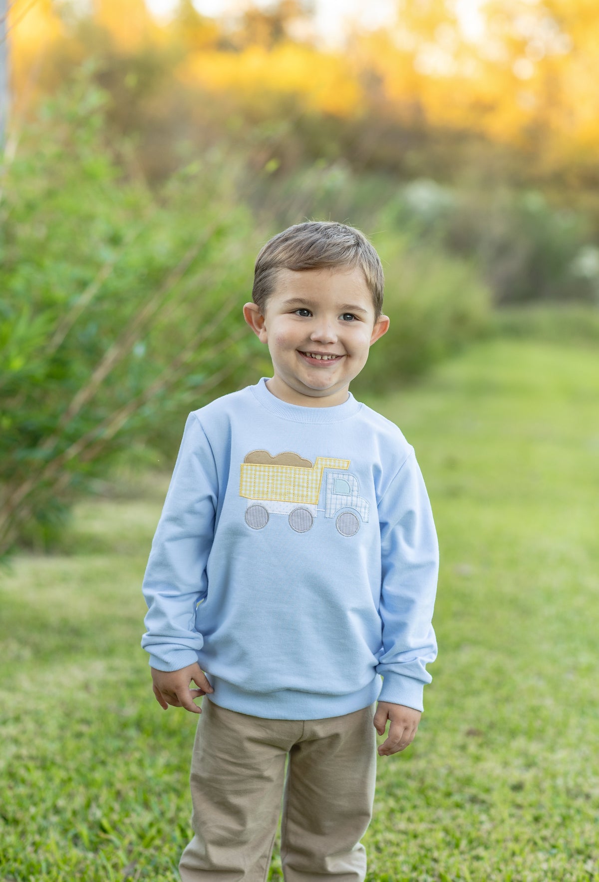 Trotter Street Kids French Terry Dump Truck Pullover