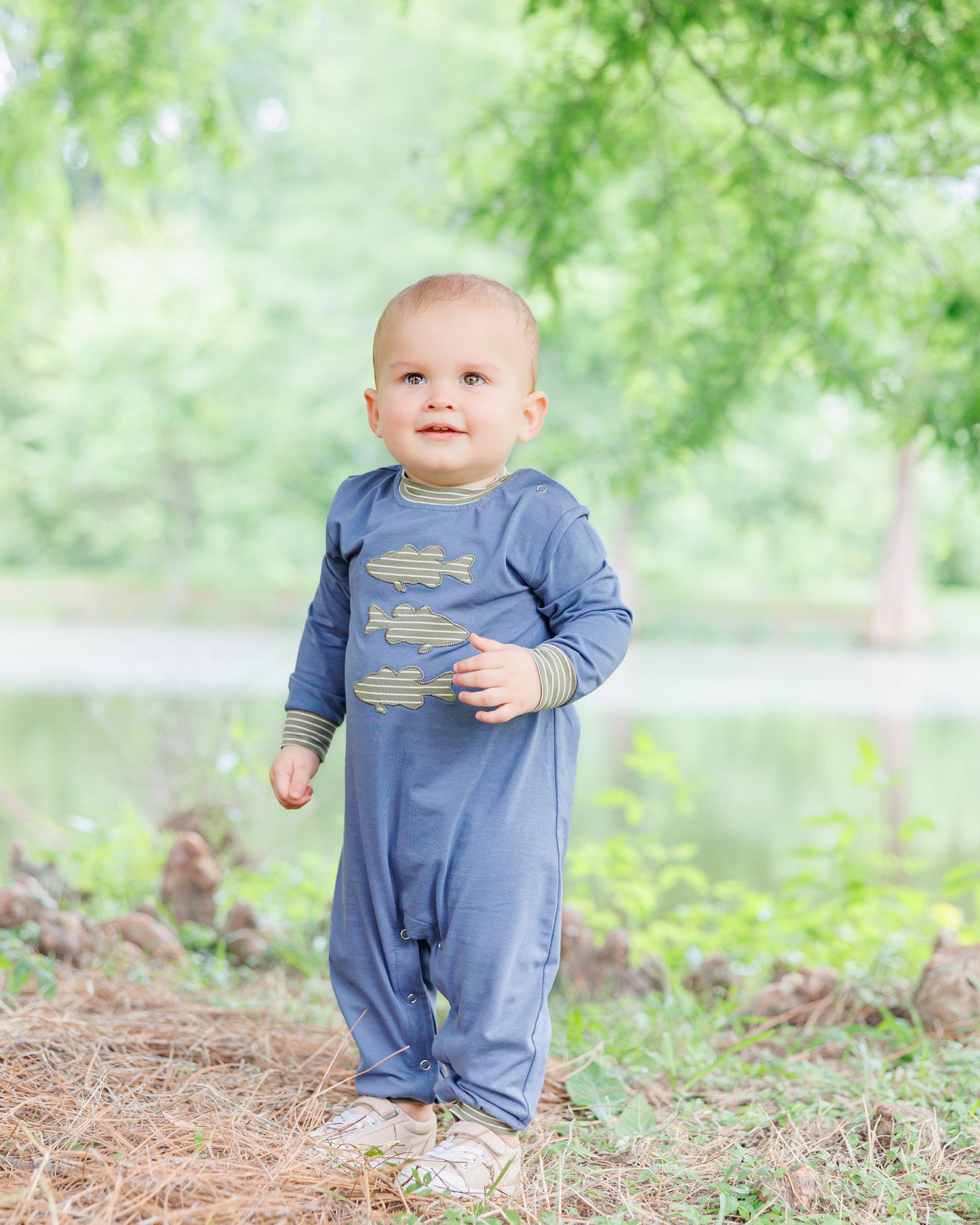 Jellybean by Smock Candy Fresh Water Friends Romper
