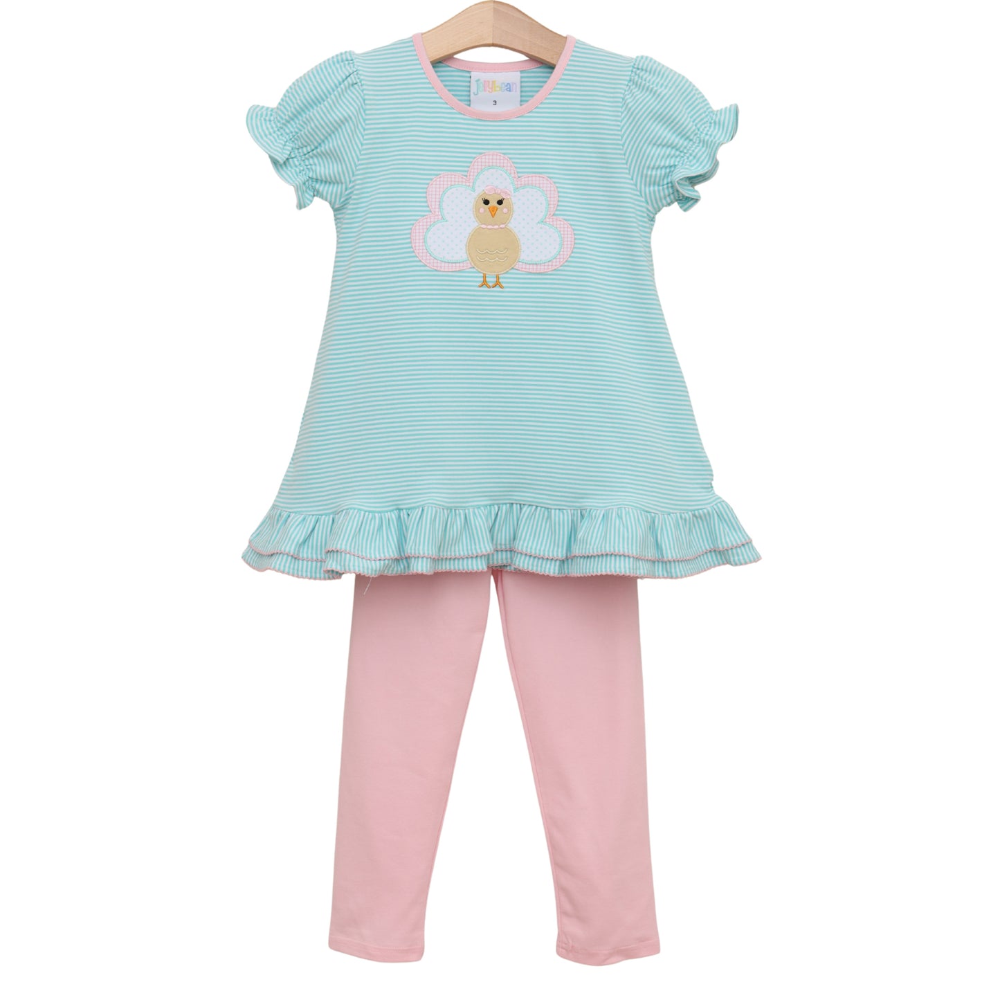 Jellybean by Smock Candy Give Thanks Ruffle Pants Set