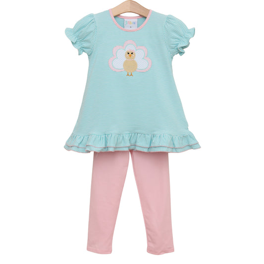 Jellybean by Smock Candy Give Thanks Ruffle Pants Set