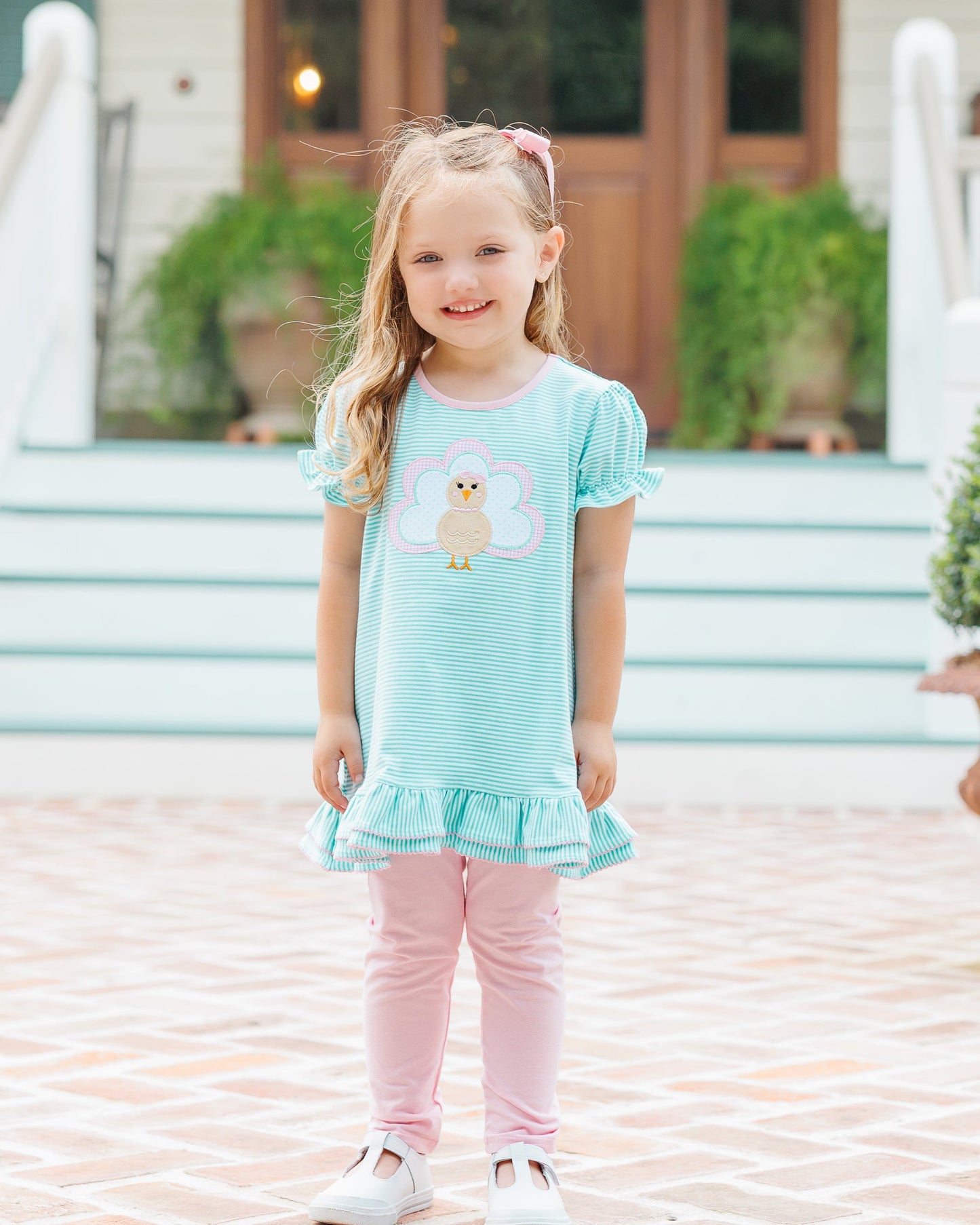 Jellybean by Smock Candy Give Thanks Ruffle Pants Set