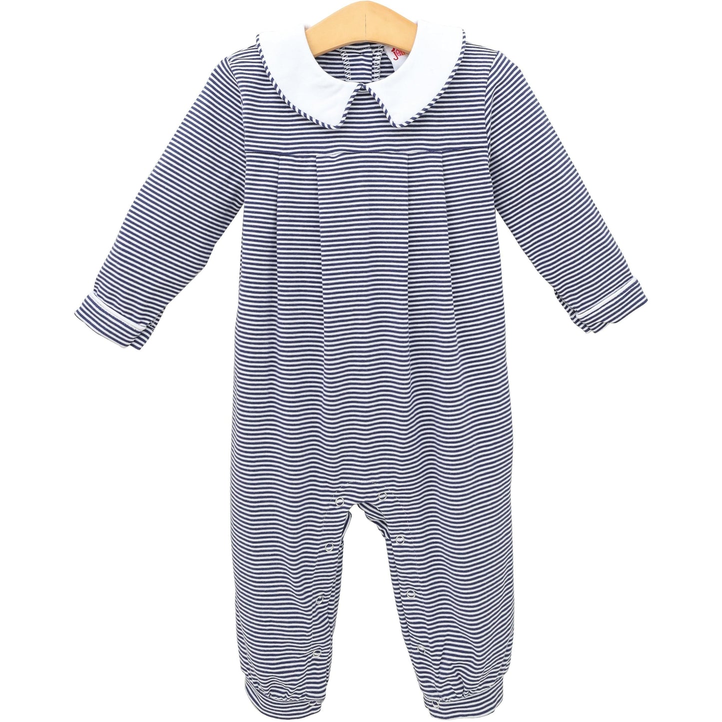 Jellybean by Smock Candy Henry Romper - Navy Stripe