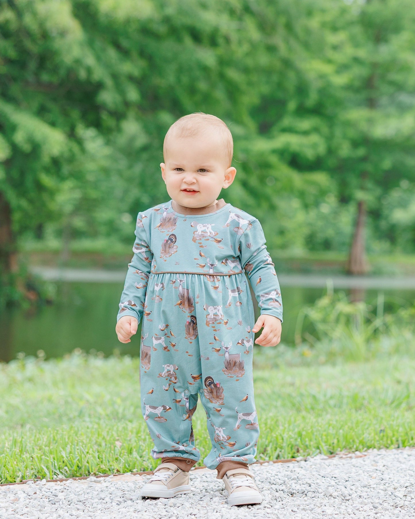 Jellybean by Smock Candy Heritage Hunt Patrick Romper