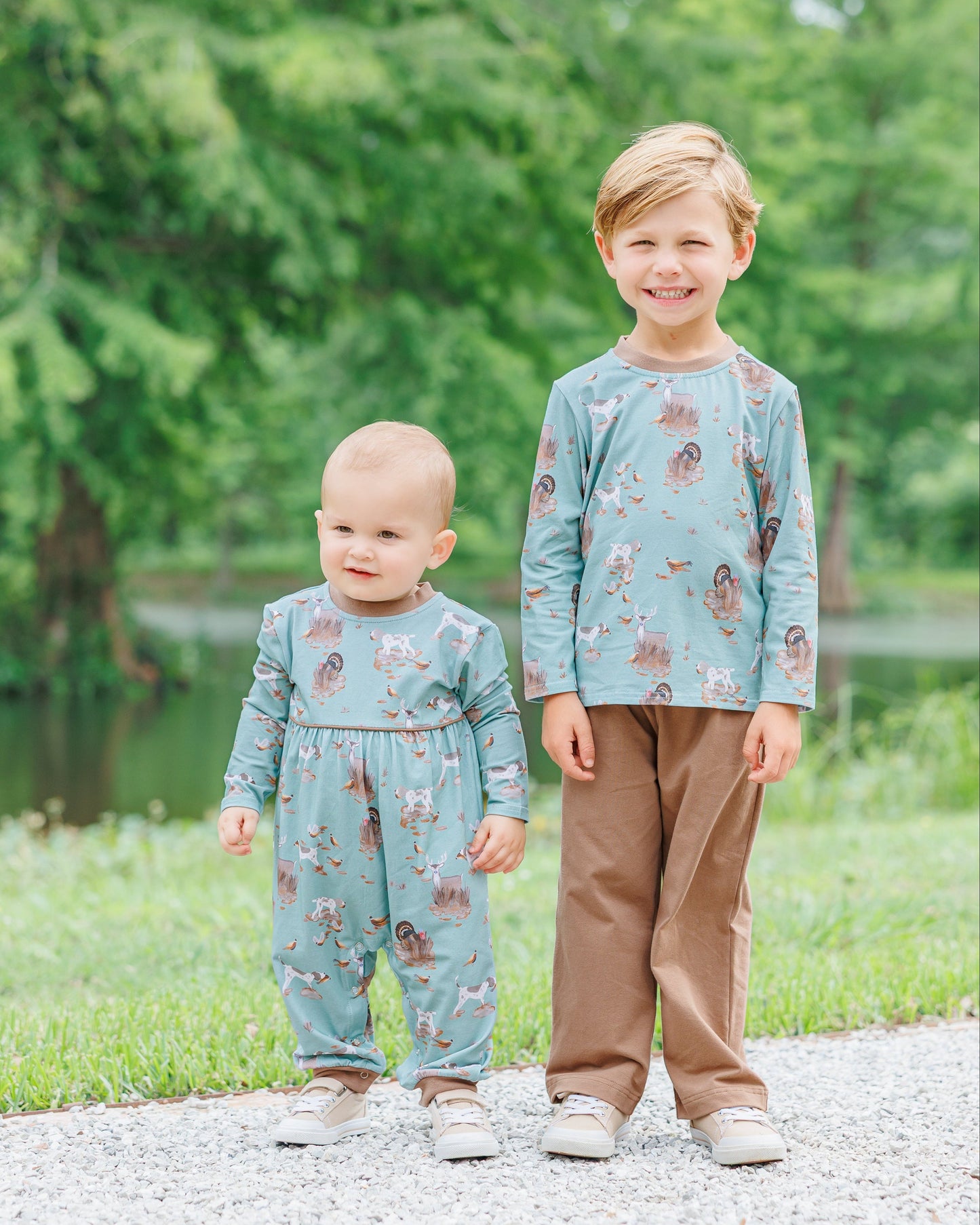Jellybean by Smock Candy Heritage Hunt Patrick Romper