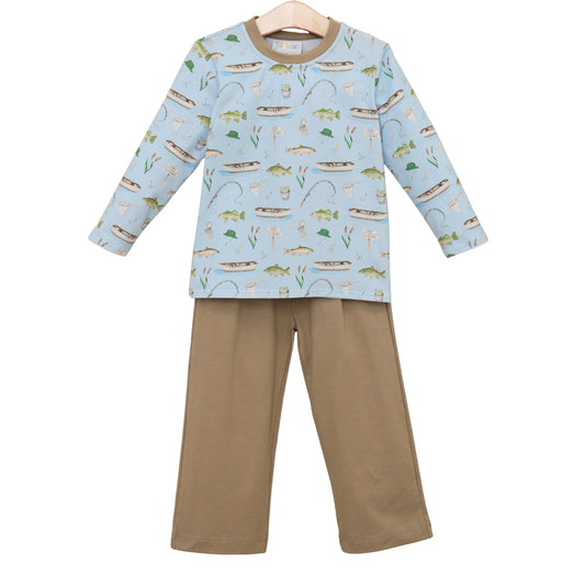 Jellybean by Smock Candy Hook and Tackle Thomas Pants Set