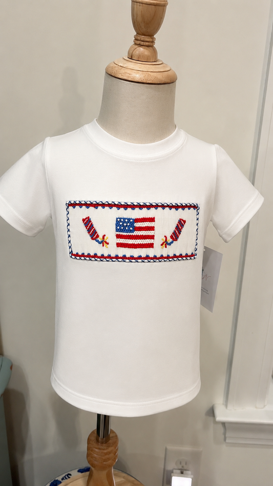Remember Nguyen Houston Shirt - Red, White & Blue