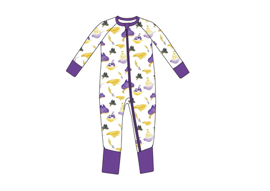 Hey Sis Designs Baby Buccaneer Zipper Footie