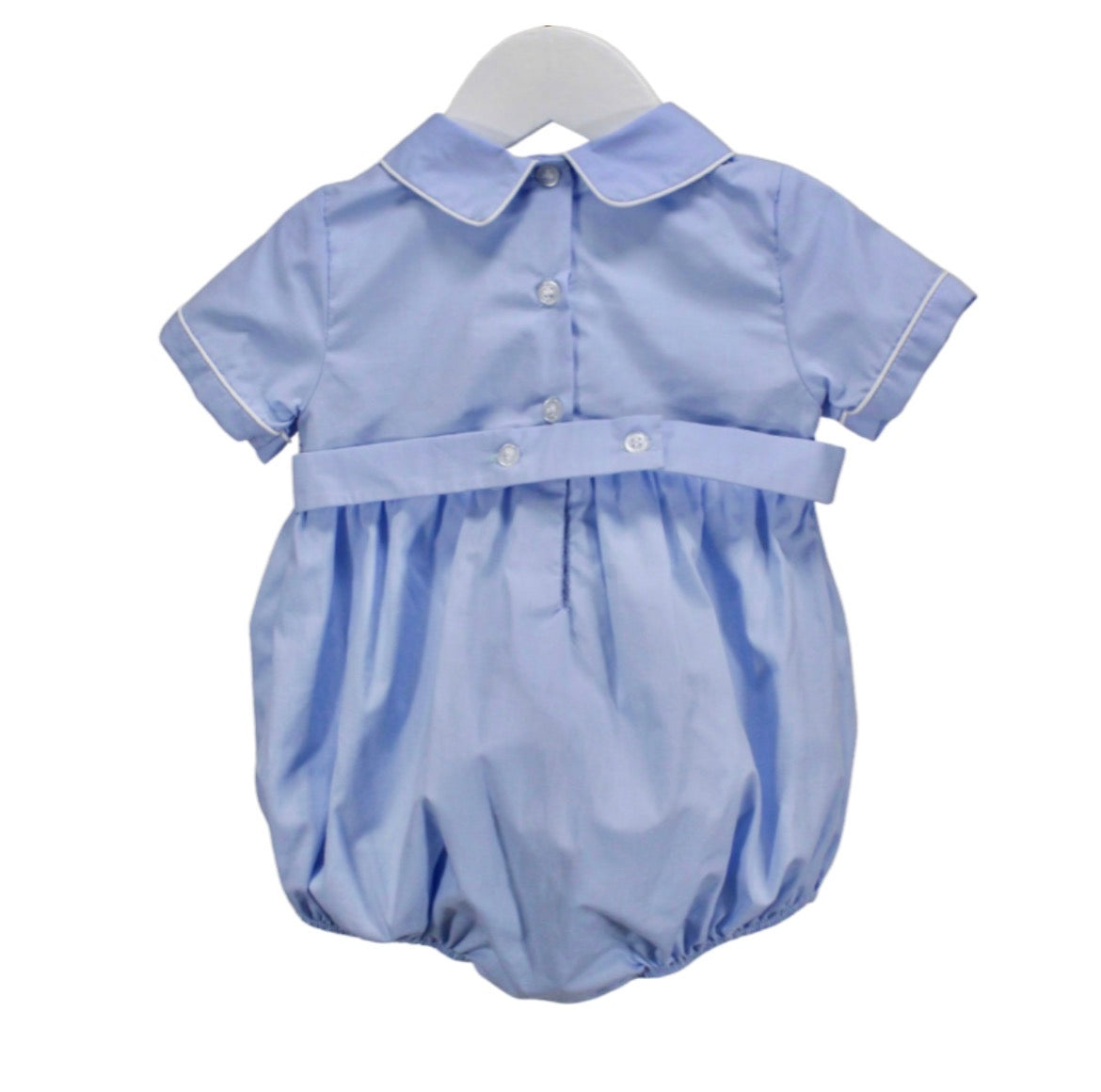 Charming Little One Light Blue Geometric Wesley Bubble