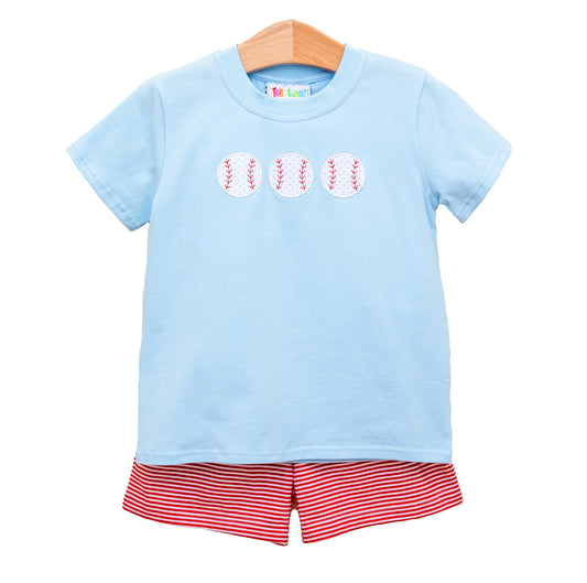 Jellybean Take Me Out to the Ballgame Short Set