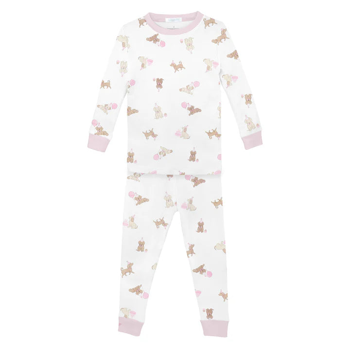 Lyda Baby Girls Birthday Pup 2 piece PJ set