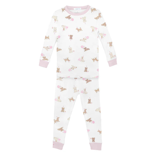 Lyda Baby Girls Birthday Pup 2 piece PJ set